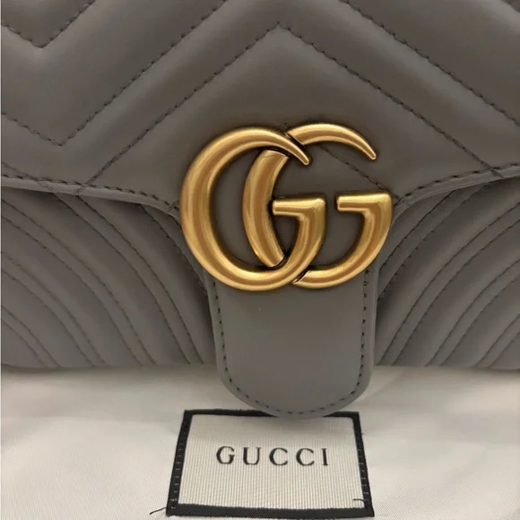 Luxury DESIGNER INSPIRED G G Marmont Leather Shoulder Bag - Picture 7 of 13